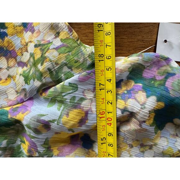 NWT Easter Spring Floral Wrap Dress 12P Petite London Times Garden Party - Picture 7 of 8